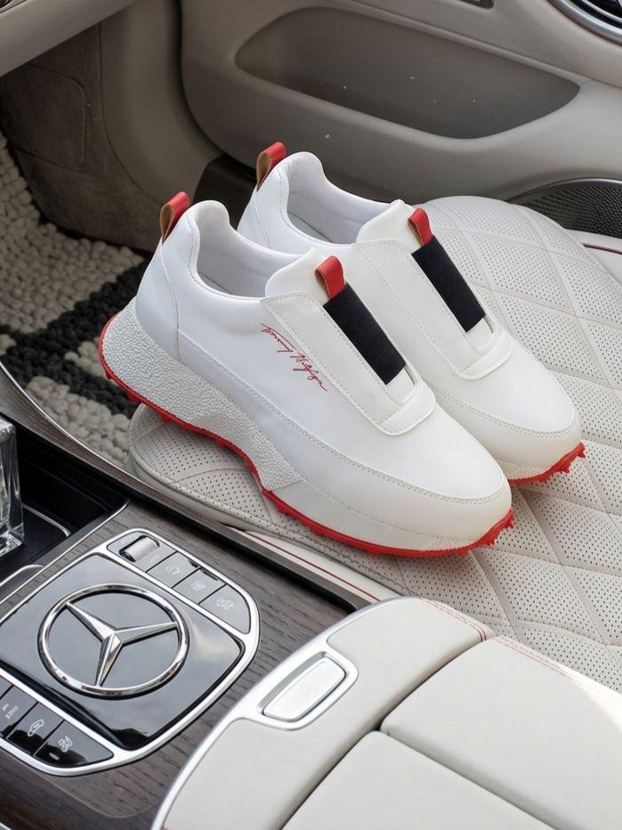Tommy Hilfiger Perforated Elastic Slip-On Sneaker