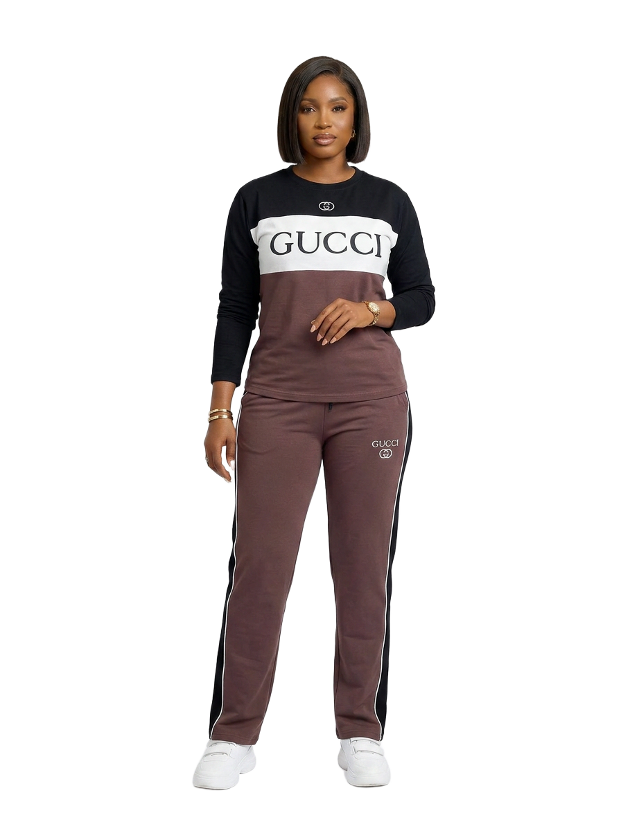 Gucci Colorblock Logo Lounge Set